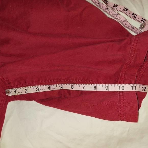 American Eagle Outfitters Jean Shorts, Red, Size 33 - Picture 7 of 7